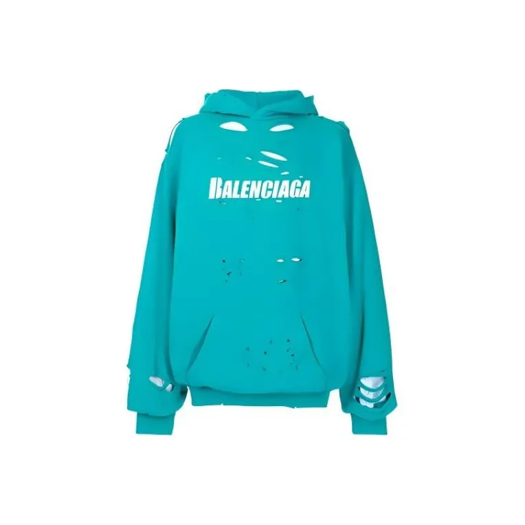 Balenciaga Caps Destroyed Hoodie