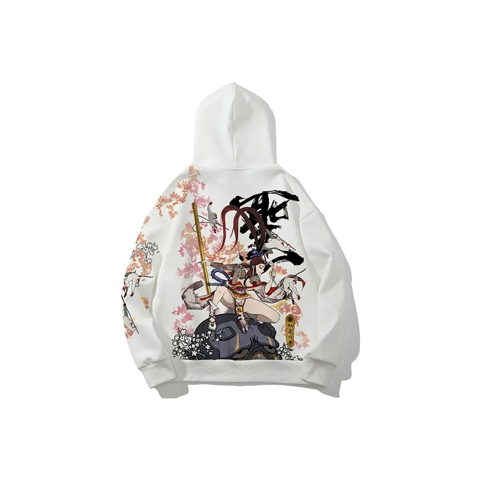 SANSYAS С капюшоном свободный крой свитшот унисекс