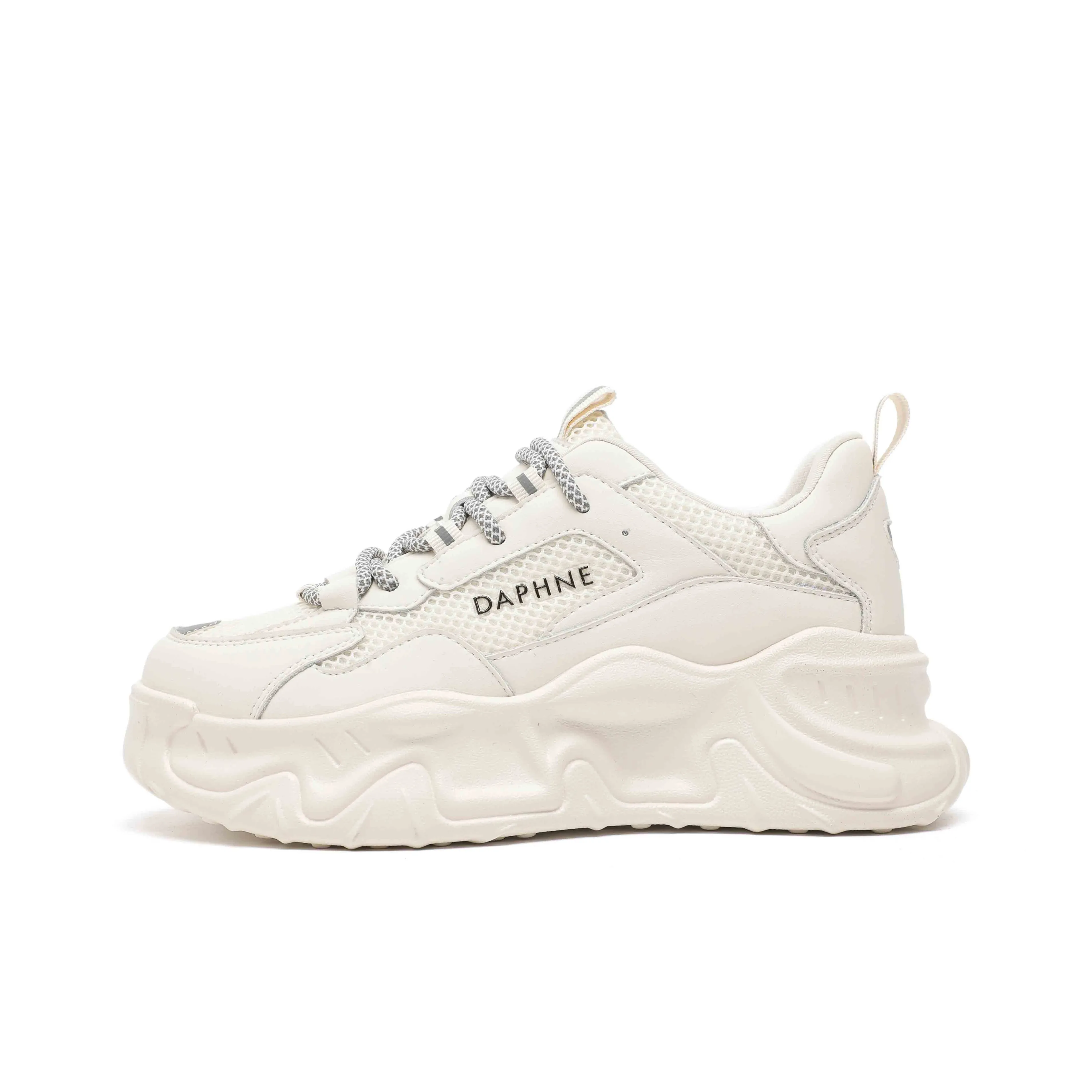 DAPHNE Устойчивые к истиранию противоскользящие низкие топовые кроссовки с толстой подошвой 5,5 см женские