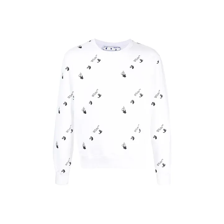 Off Белый SS21 Белый Мужские Толстовки
