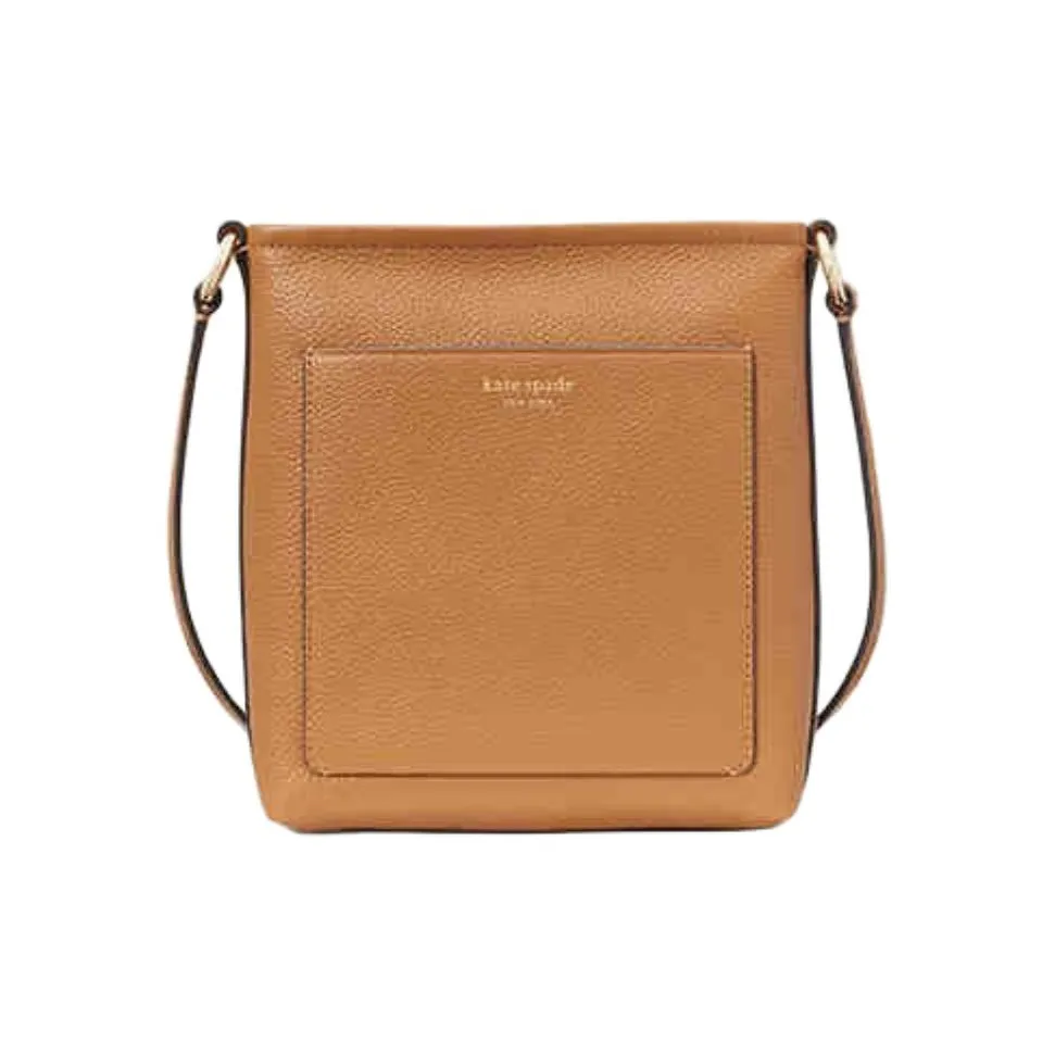 Kate Spade Cow Leather Crossbody Bag Shoulder Bag Small Size Women's Caramel