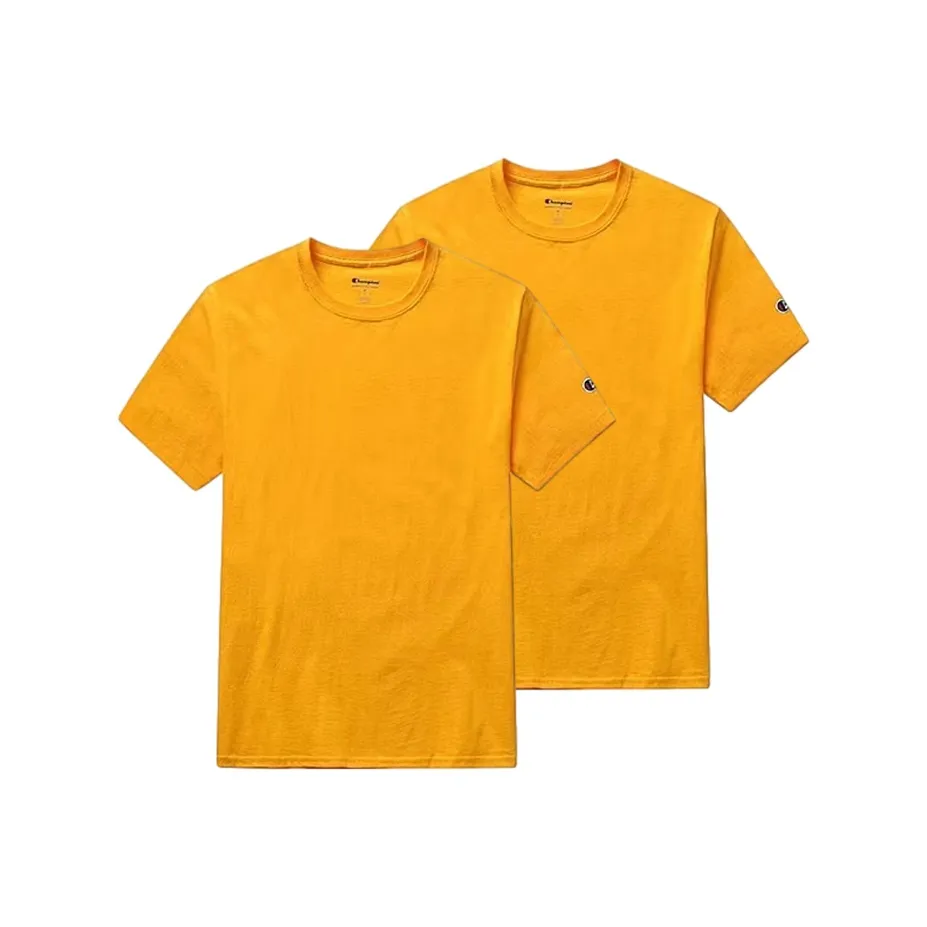 Champion T Shirt Unisex 2 Pack Yellow