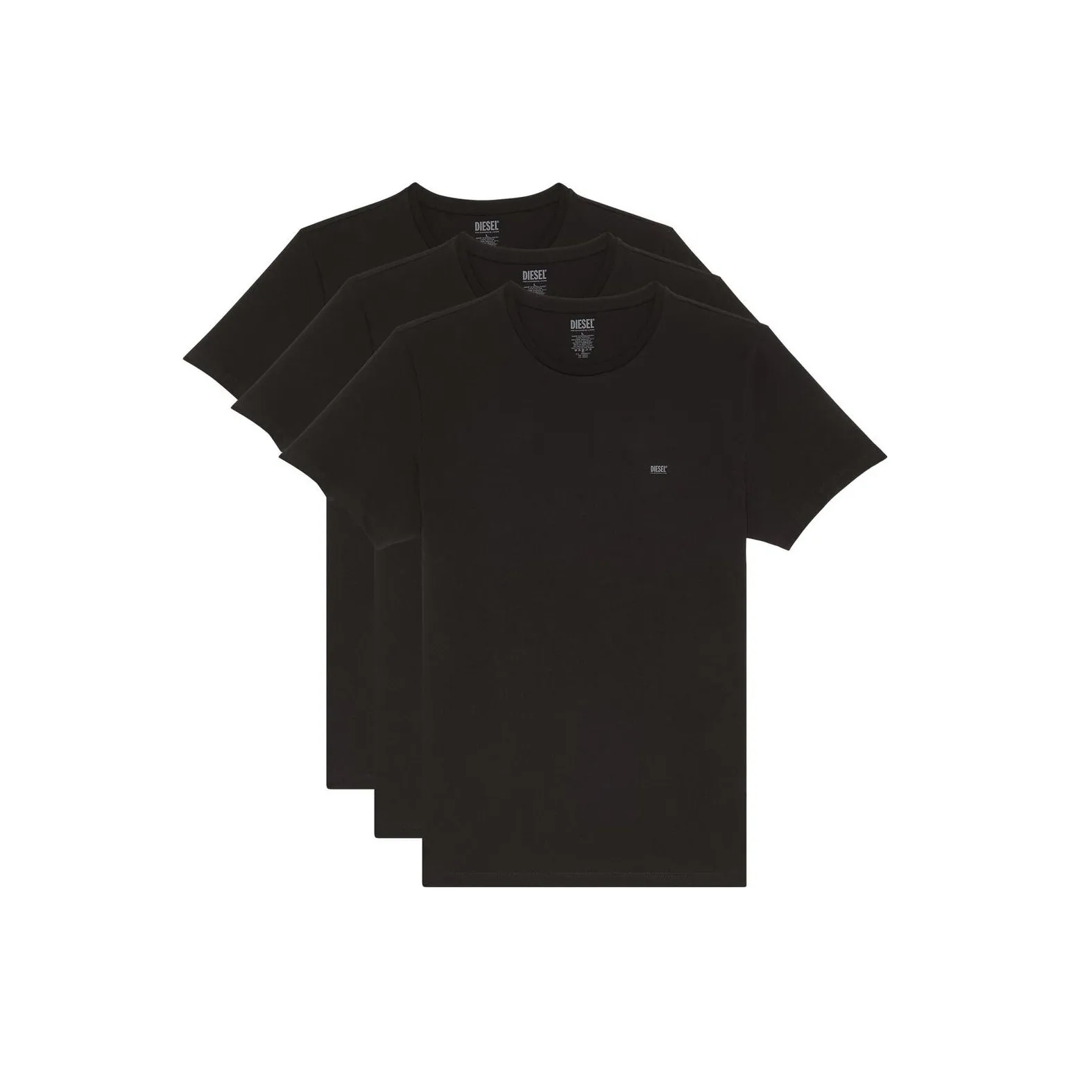 DIESEL Logo print Cotton T shirt Pack Of Three