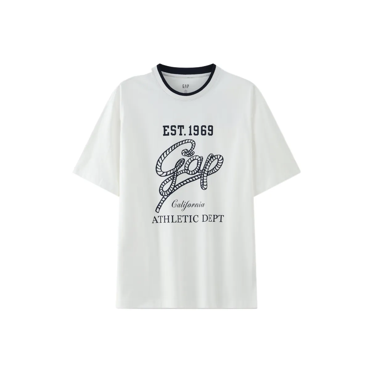 GAP совместная серия City Leisure T-рубашка унисекс белая