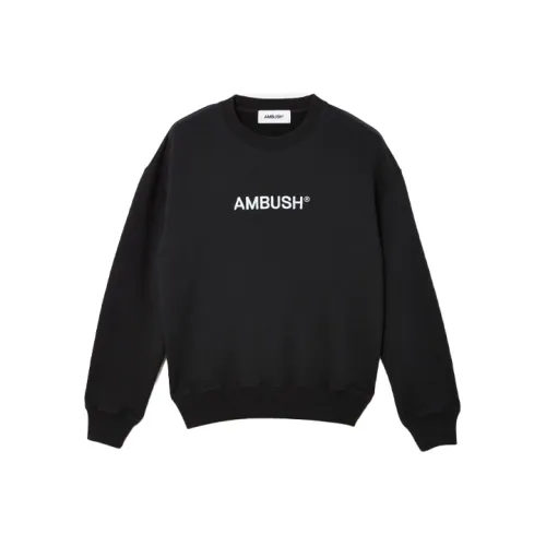 AMBUSH Черный Мужские Свитшоты