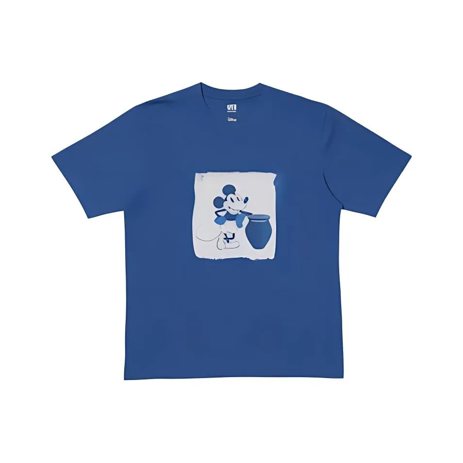 UNIQLO x BUAISOU X BUAISOU X Disney Collaboration Рубашка Мужская Синяя