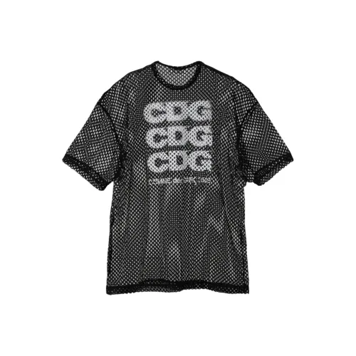CDG SS24 Черная унисекс футболка