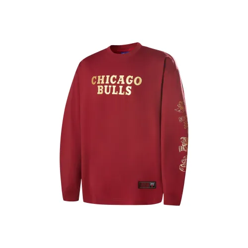 NBA Chicago Bulls Темно-красные Унисекс Футболки