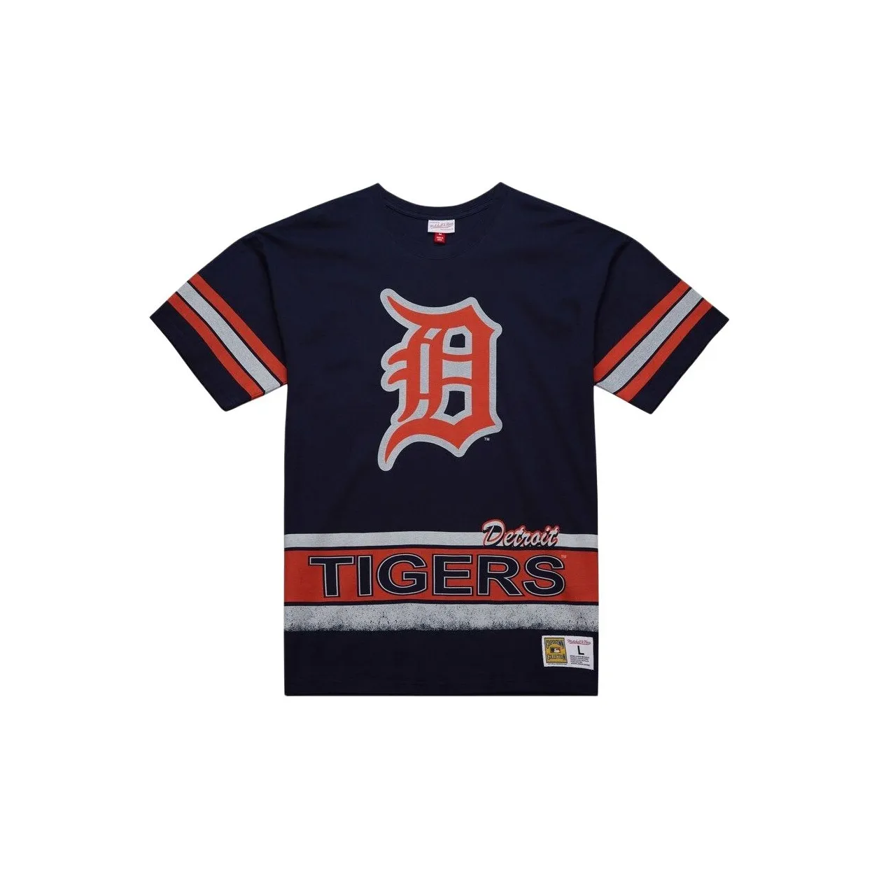 MITCHELL NESS x MLB Base Logo T-Shirt Мужская Морской Синий
