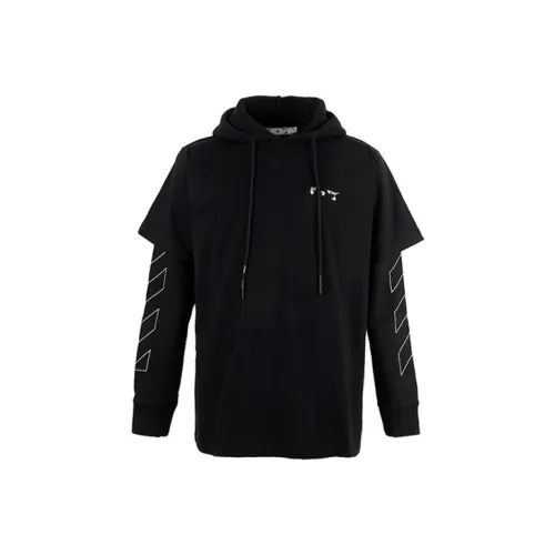 Off Белый SS21 Черный Мужские Свитшоты