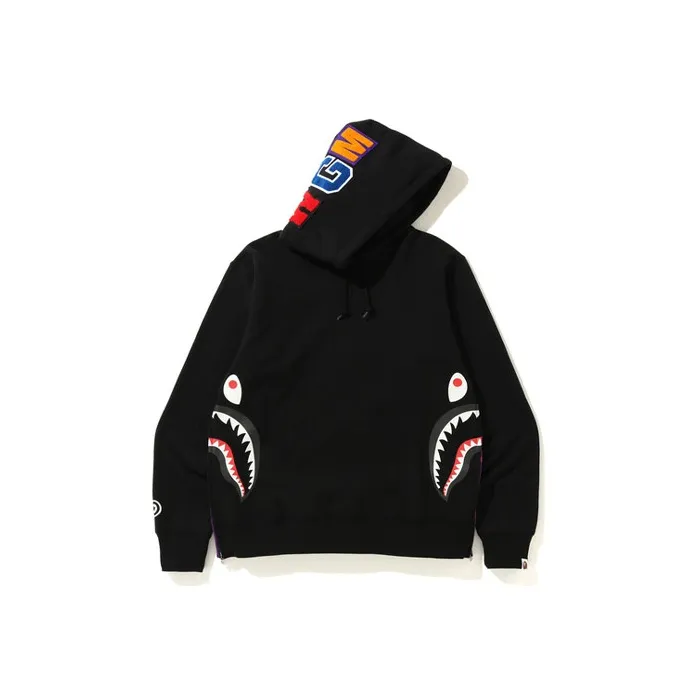 Bape Side Zip Shark Wide Pullover Hoodie
