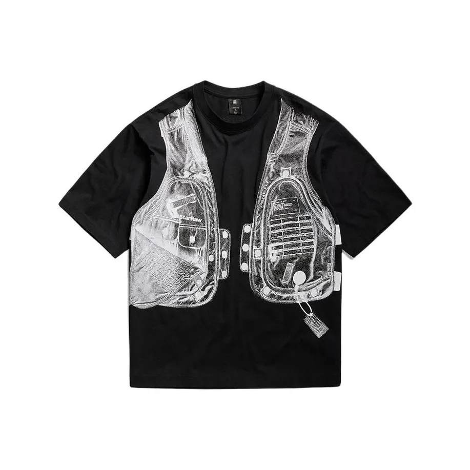 Г Звезда RAW T Рубашка Мужская Темно-Черная