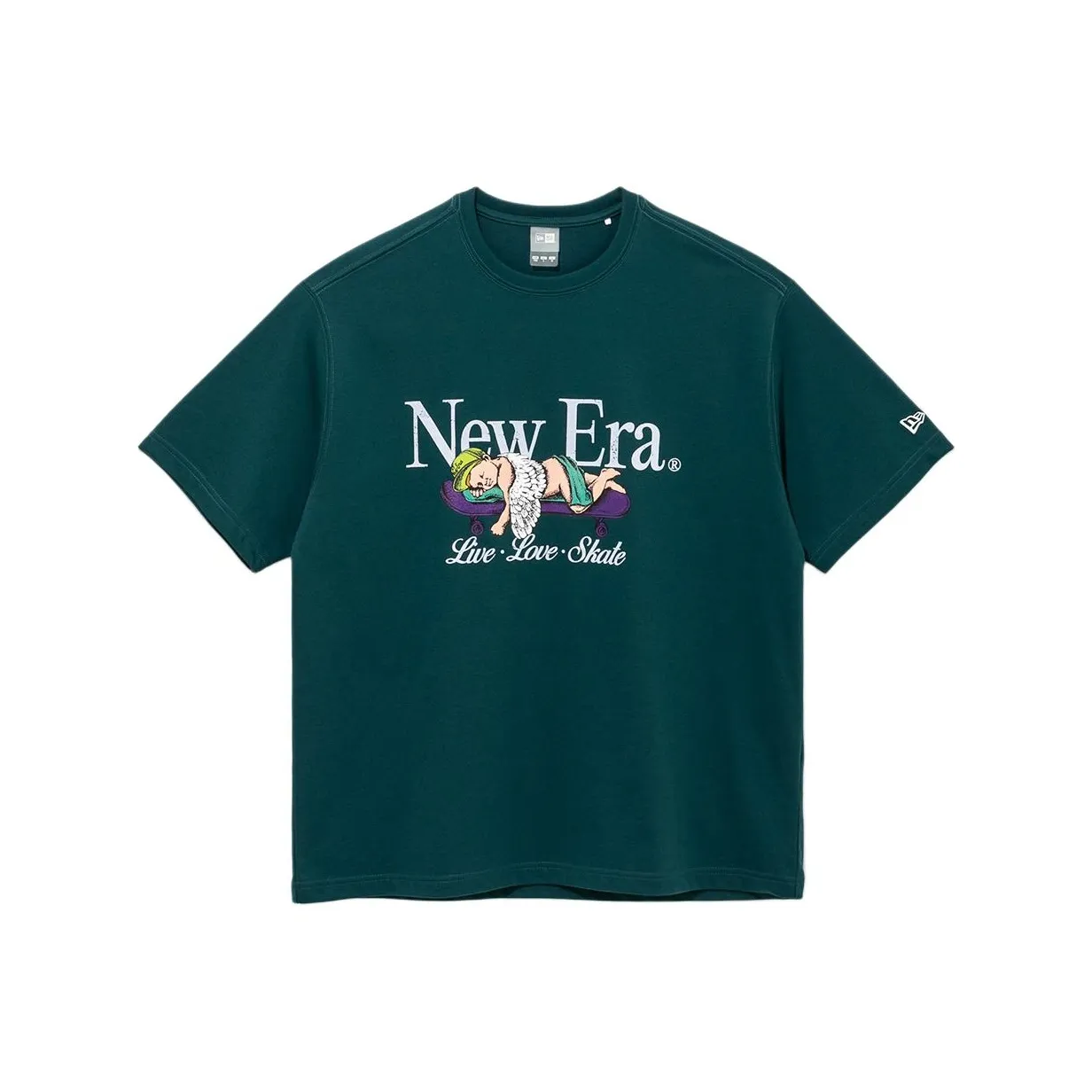 New Era Зеленая Унисекс Футболка