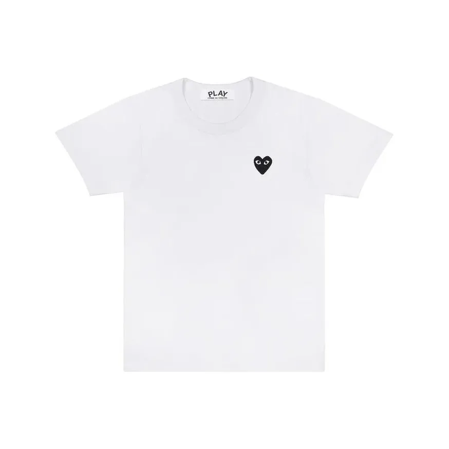 CDG Play T Shirts Unisex White