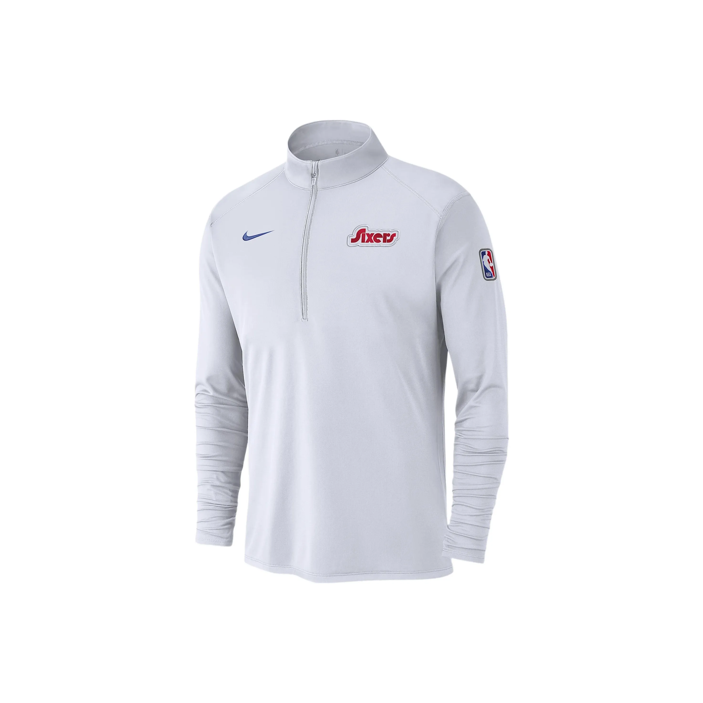 Nike Philadelphia 76ers City Edition Men's Nike Dri FIT Nba 1/2 Zip Long Sleeve Top