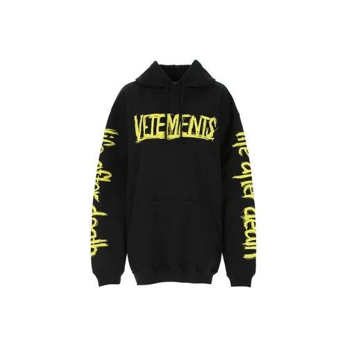 Vetements Черный Унисекс Свитшоты