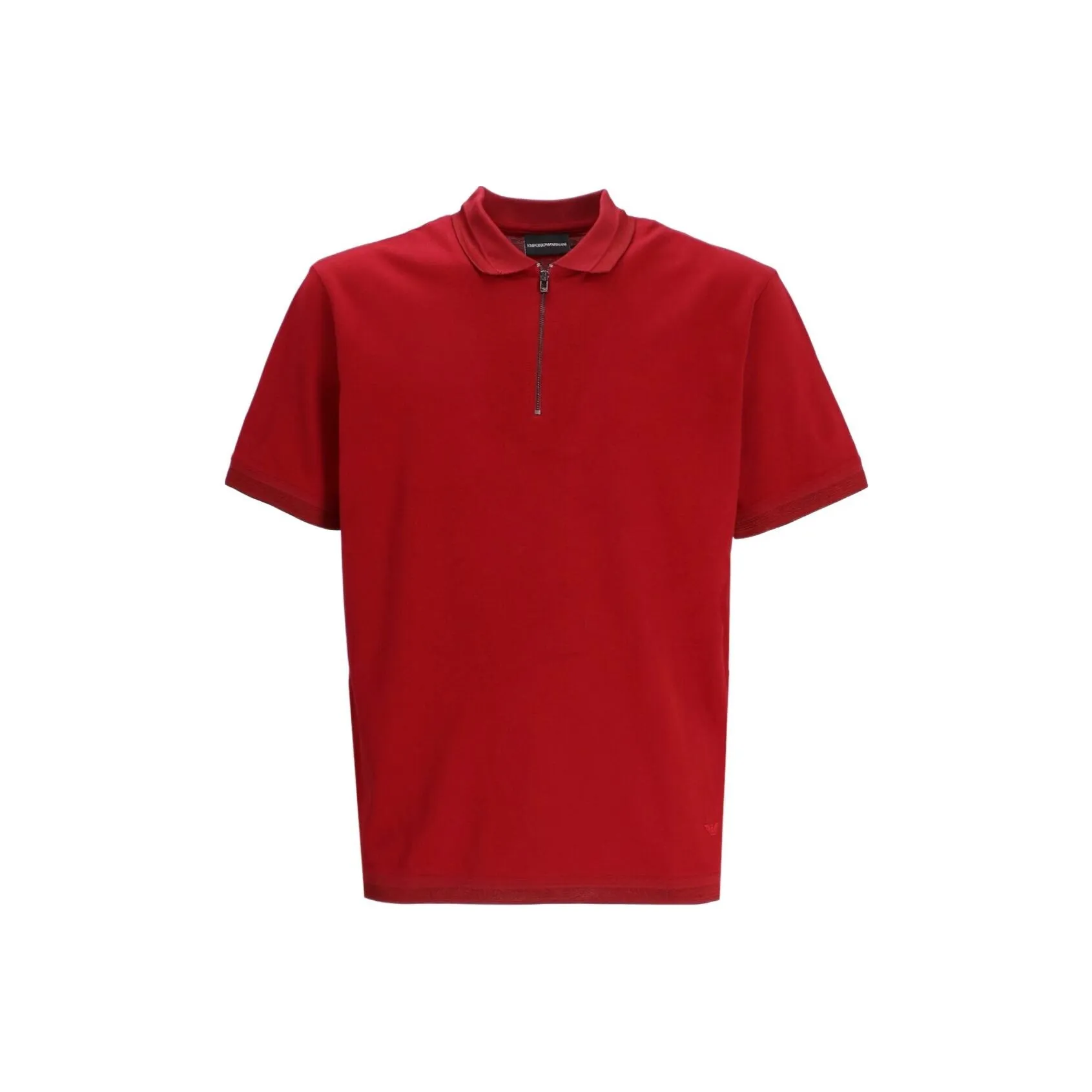 EMPORIO ARMANI Zip up Cotton Polo Shirt