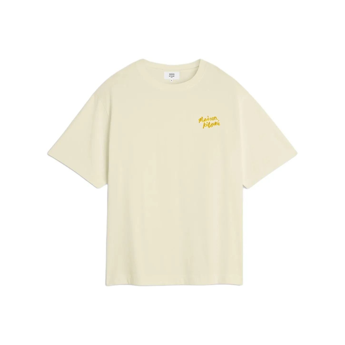 Maison Kitsune SS25 T Рубашка Мужская Снежинка Камень