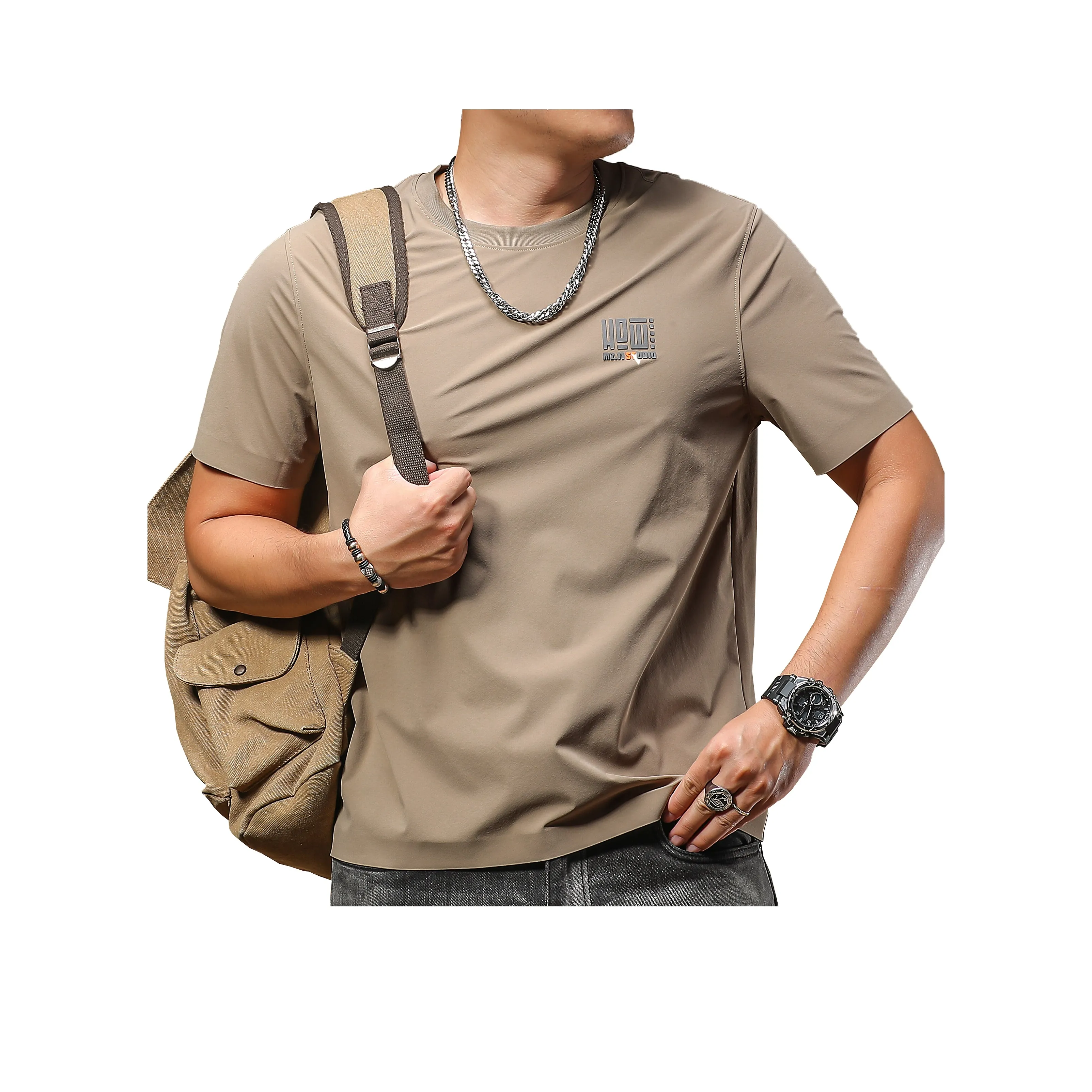 Seasonal Words T-Shirt Мужской Черный