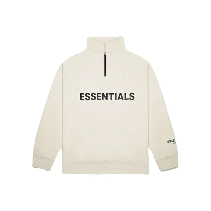 TEEN Compass-motif patch hoodie Yellow Half Zip Pullover Sweater