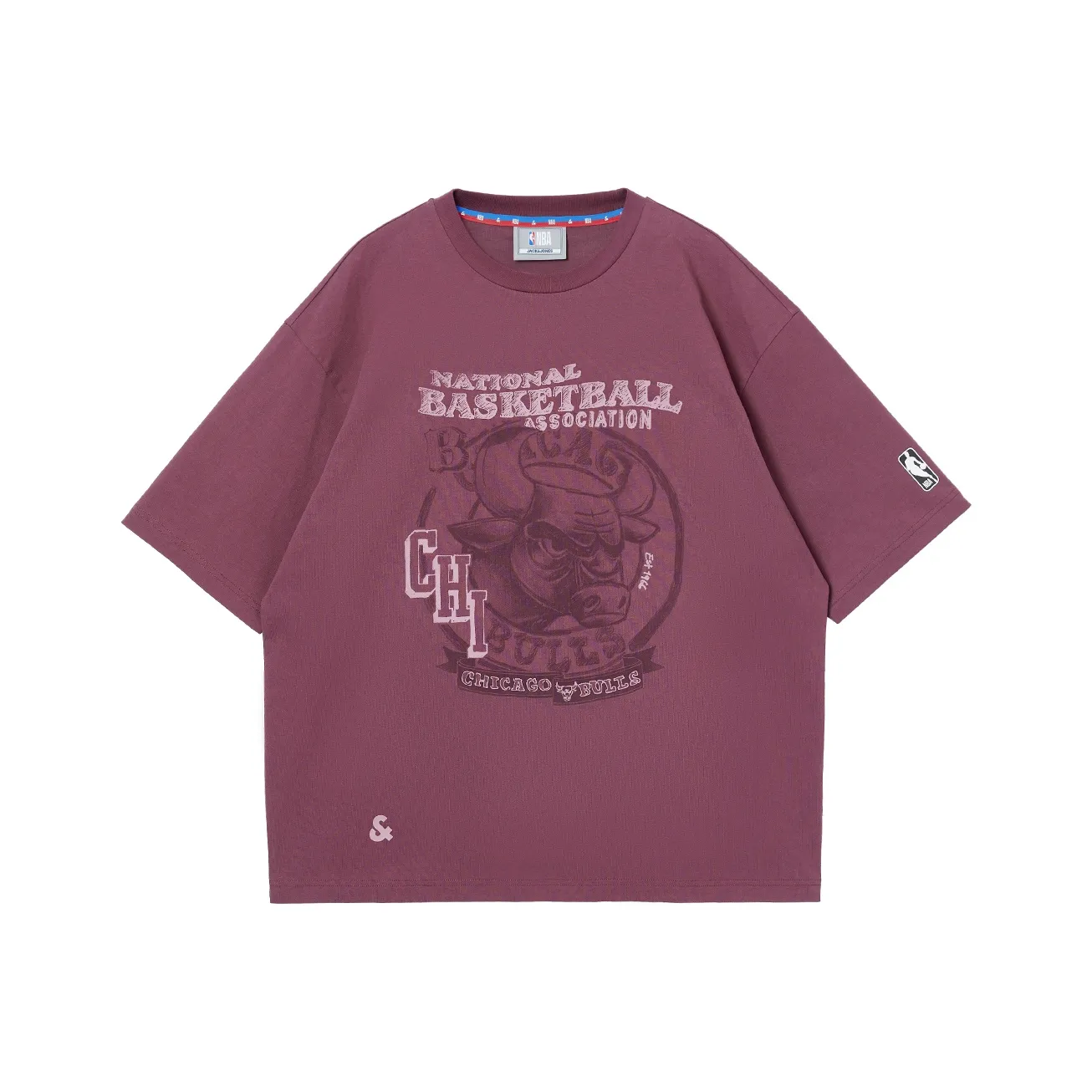 JACK JONES· X NBA Jack Jones X Bulls Nba T-Shirt Унисекс