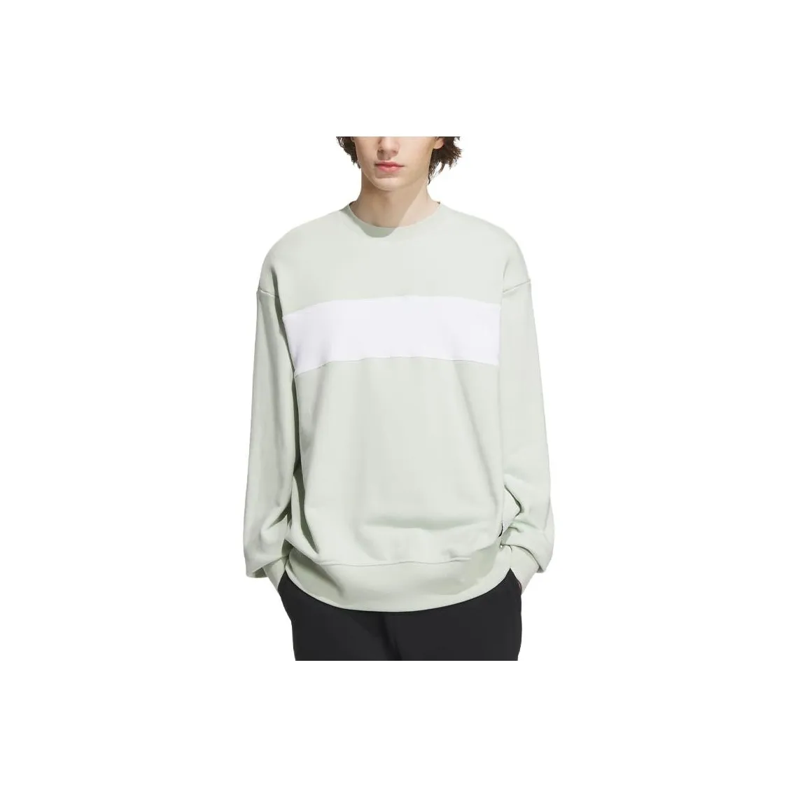 Adidas Льняной зеленый Унисекс Свитшоты