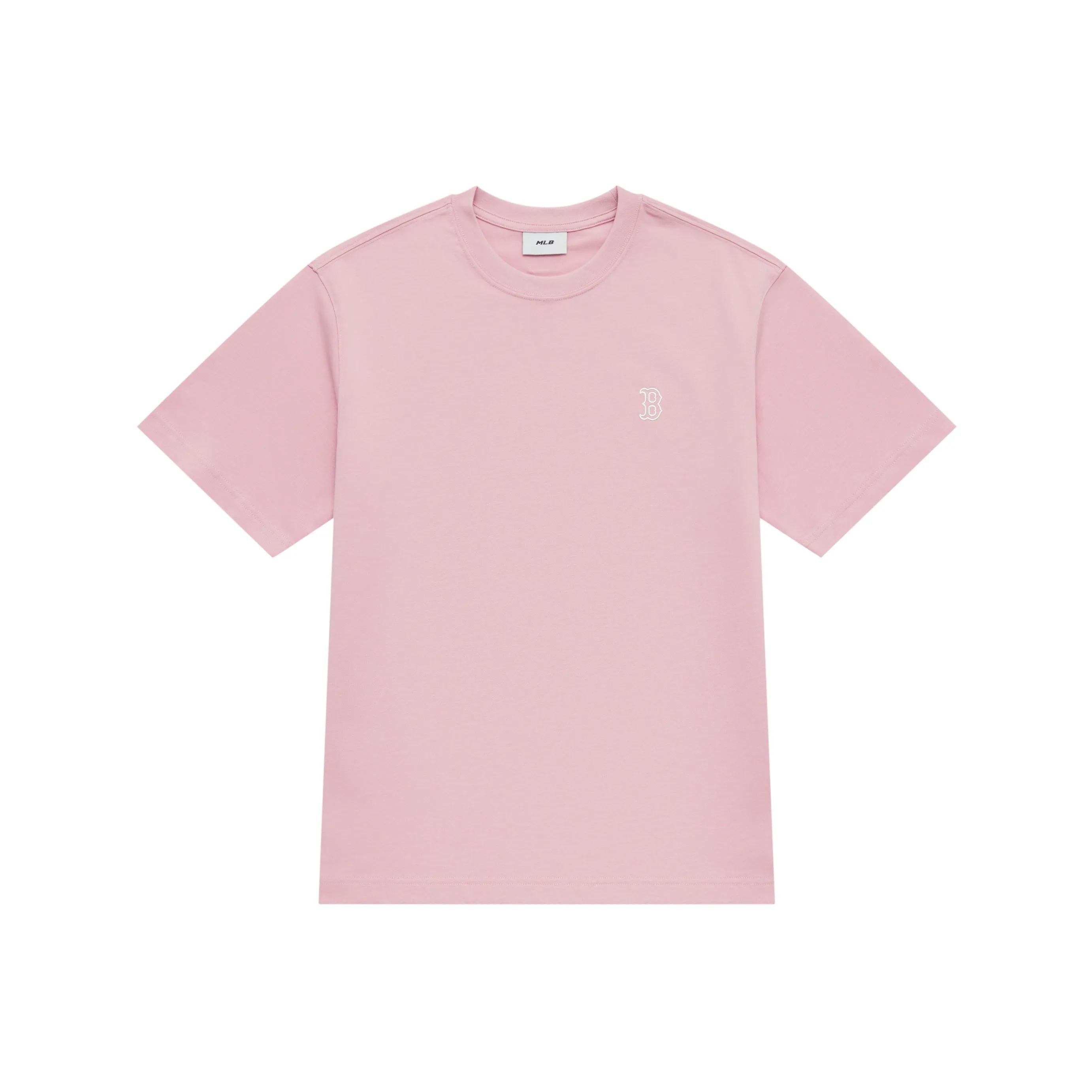 MLB Boston Red Sox Basic Collection SS25 T Shirt Unisex Heather Gray Pink