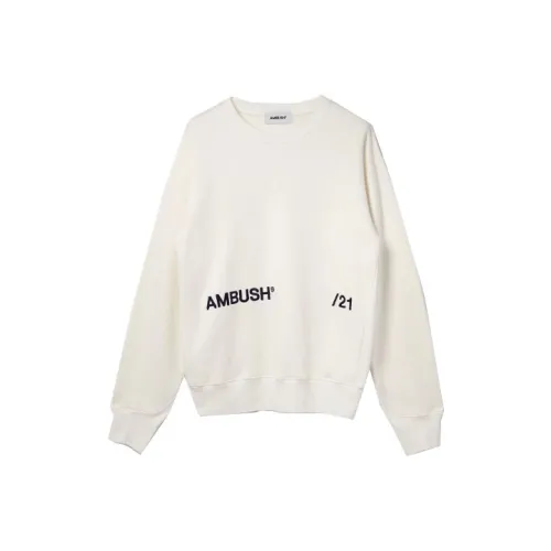 AMBUSH Белый Унисекс Свитшоты