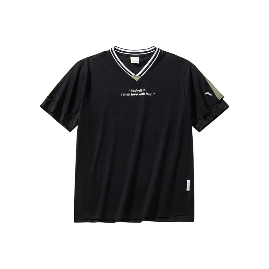 Anta Outdoor Collection T Shirt Men's Basic Black/Slate Gray