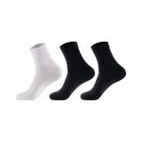 GL4024 크루 삭스 3팩 세트 (화이트/블랙/블랙)