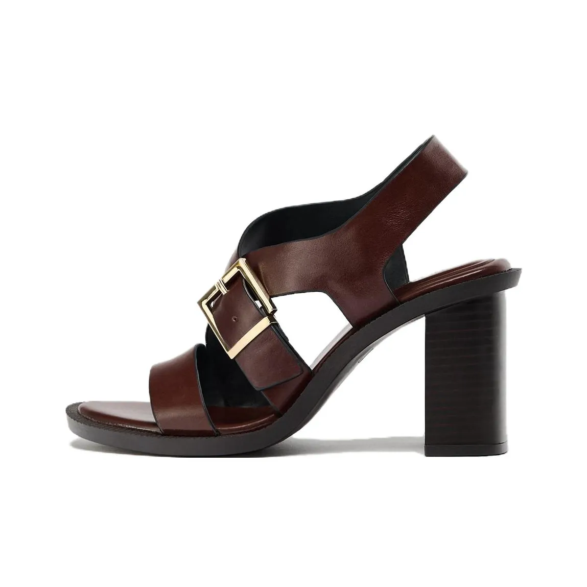 ZARA One Ремень Сандалии Женские Коричневый