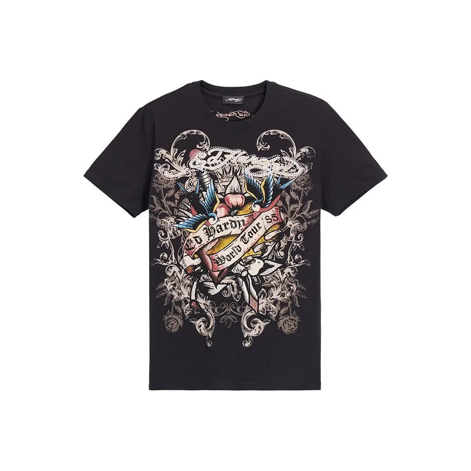 Ed Hardy SS24 T Shirt Men's Black