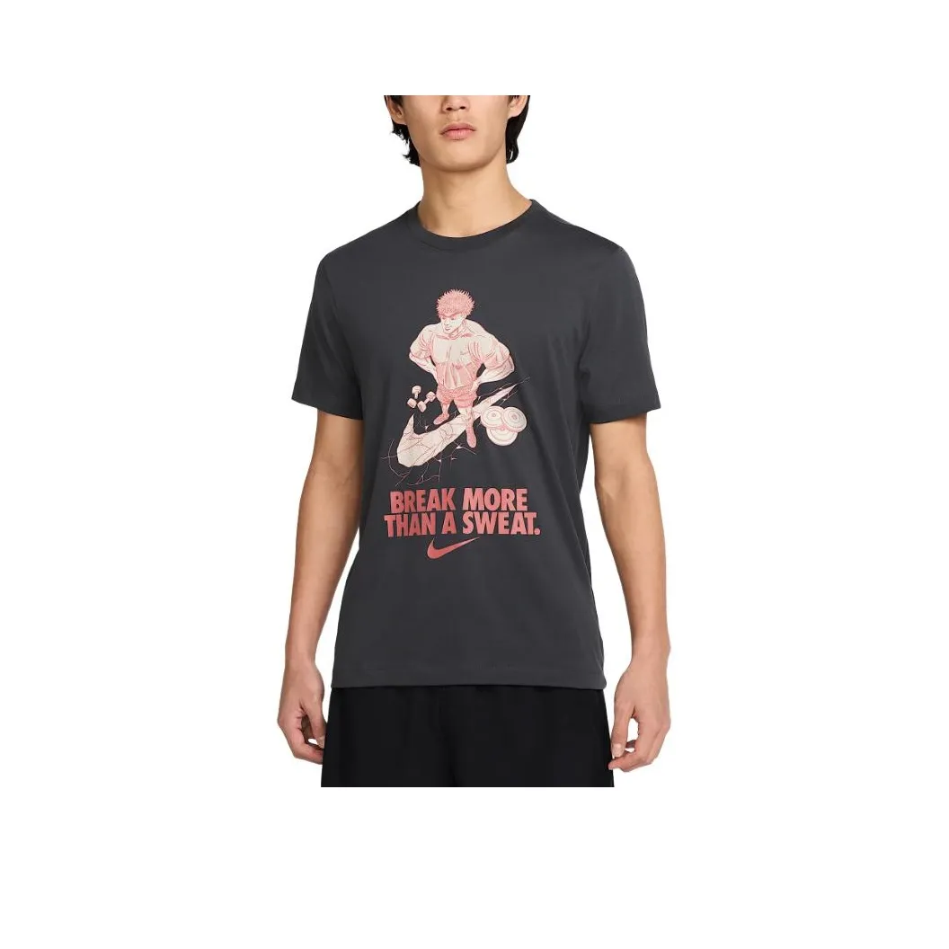 Nike Dri-Fit T-Shirts Men Dark Smoke Gray