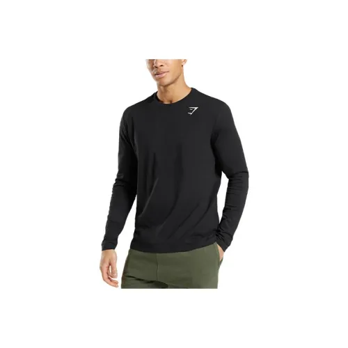 GYMSHARK Черная Мужская Рубашка