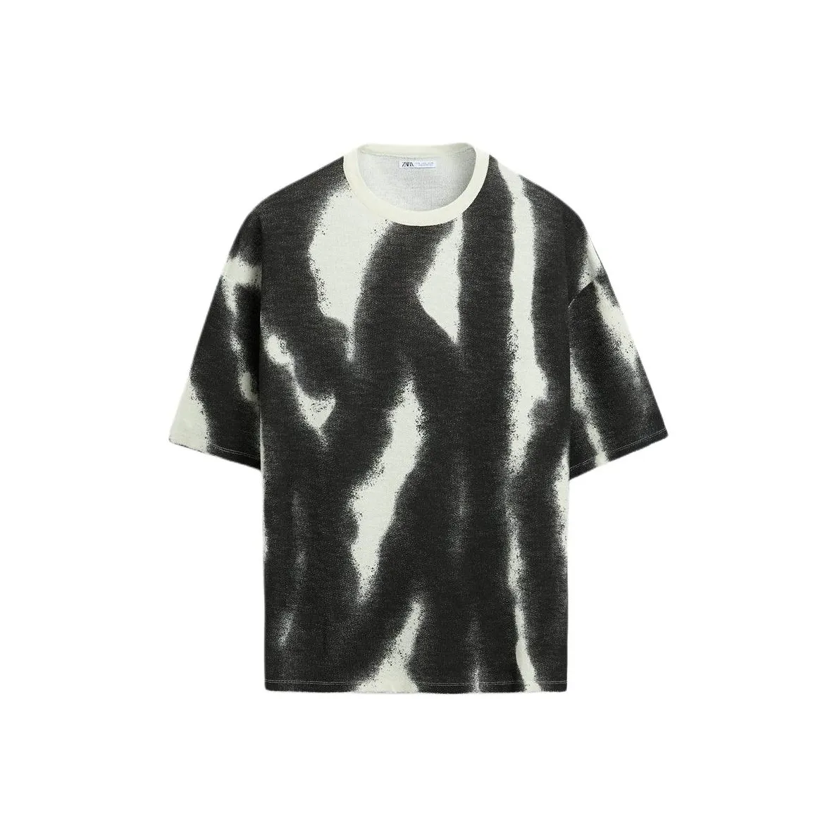 ZARA T Shirt Men's Frosted White