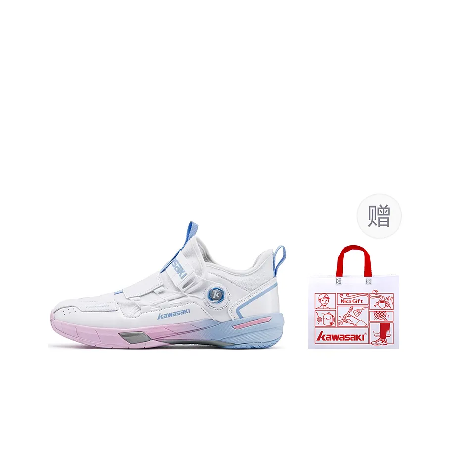 Kawasaki Traverse 2.0 Badminton Shoes Unisex Mid Top White/Dolphin Blue