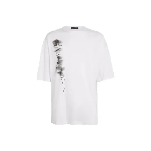 Ann Demeulemeester Белая Мужская Рубашка