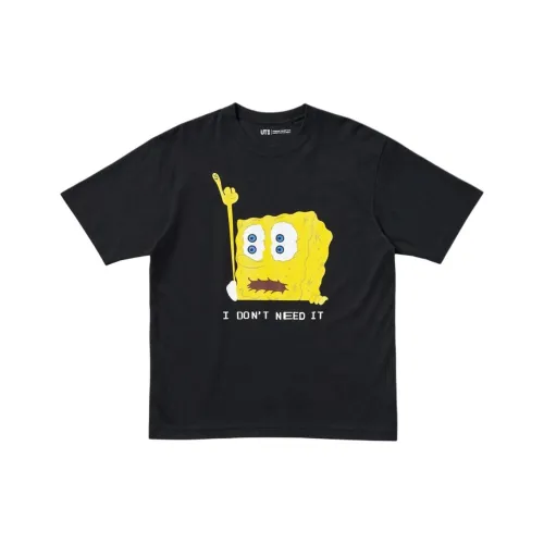 UNIQLO CPFM X Sponge Baby Collaboration Черная унисекс футболка
