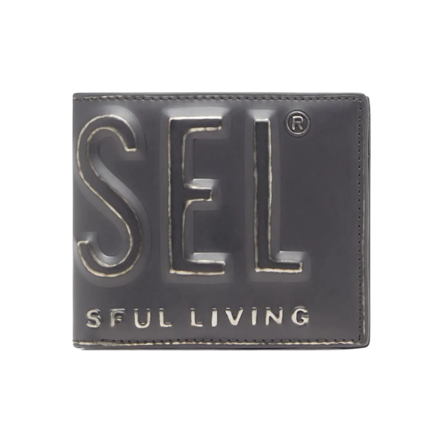 DIESEL Logo embossed Bi fold Wallet