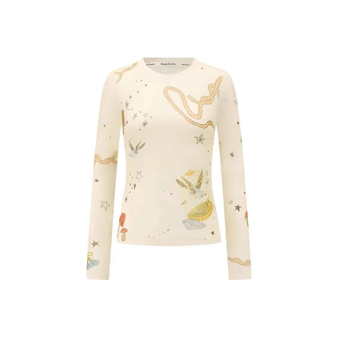 Alexia Sandra T-Shirt Унисекс Цветочная Почка Белый