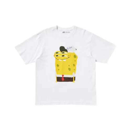 UNIQLO CPFM X Sponge Baby Collaboration Белая Унисекс Футболка