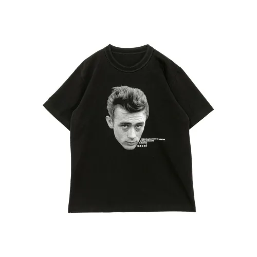 sacai James Dean Collaboration Черная Унисекс Футболка