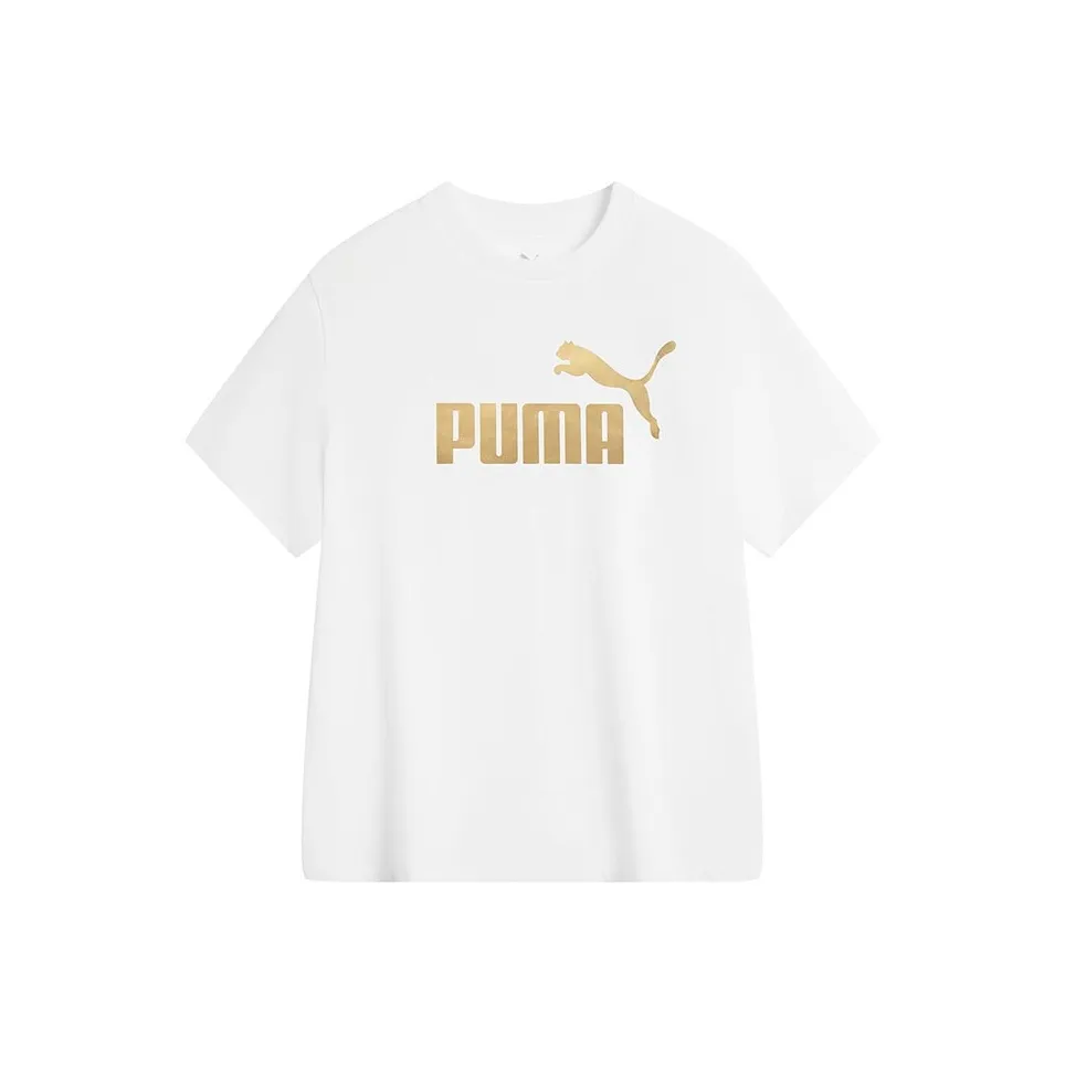 PUMA ESS № 1 Логотип T-Shirt Унисекс Белый