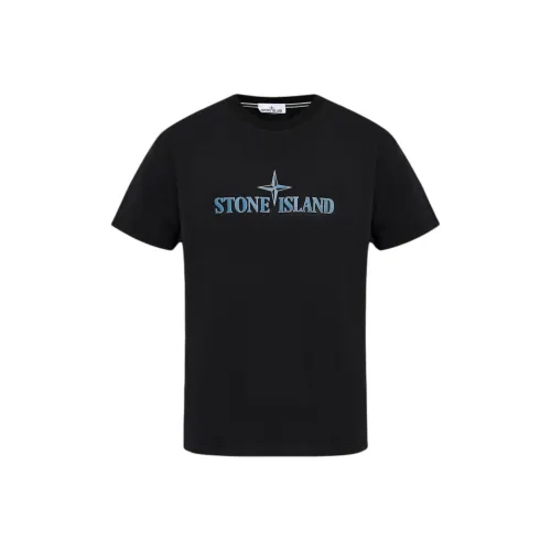 STONE ISLAND Черная Мужская Рубашка