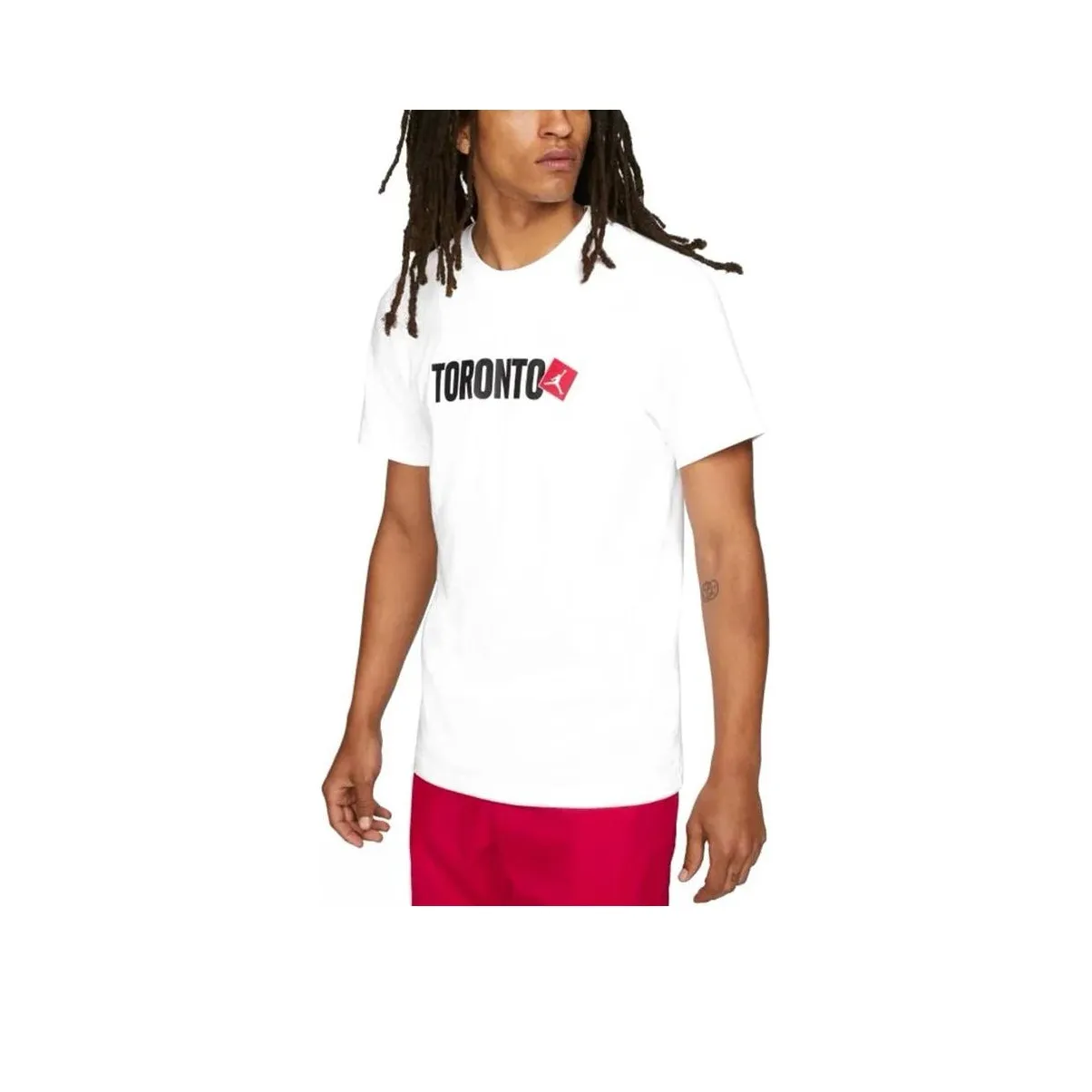 Jordan MJ Toronto Городской SS T-Рубашка Мужская Белая