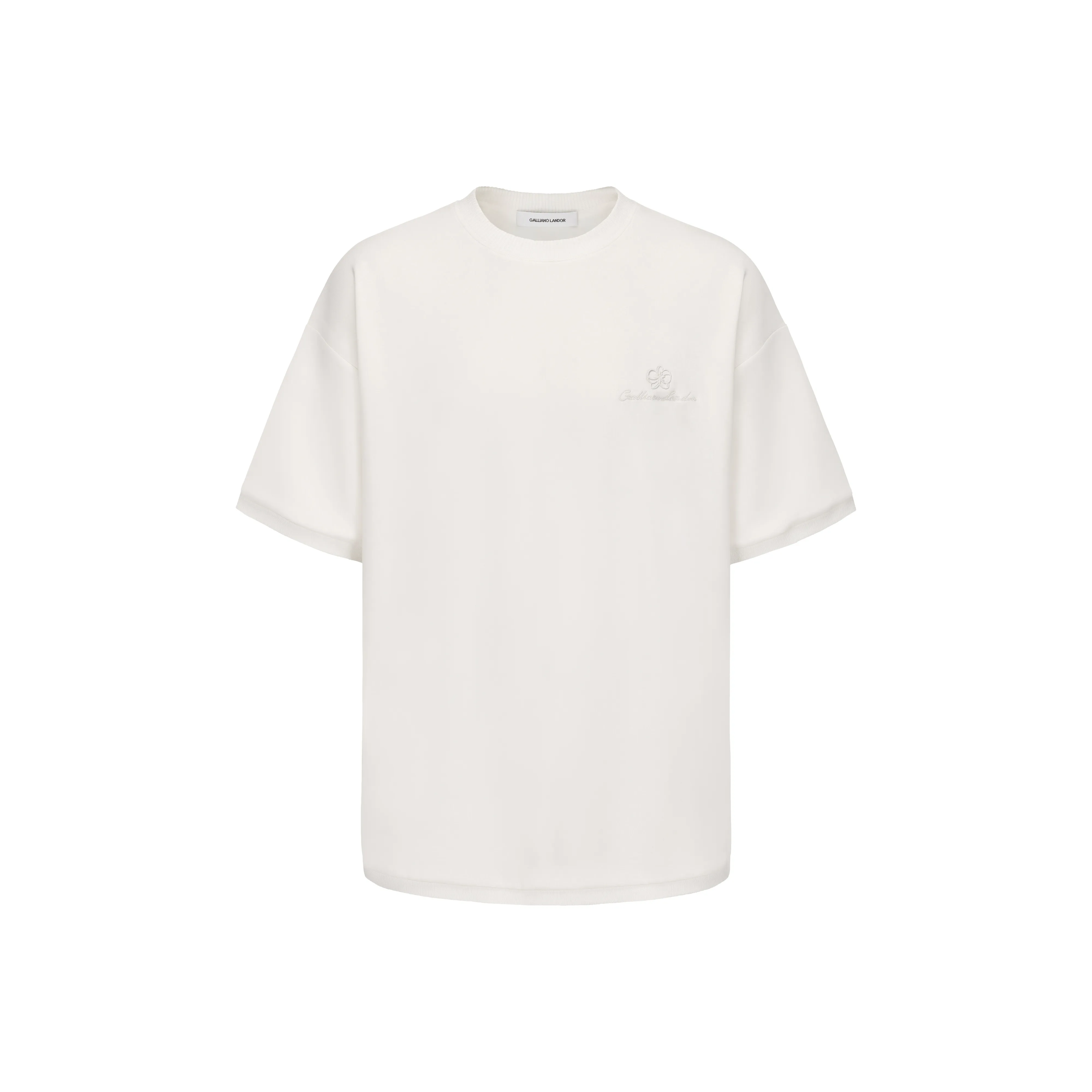 GALLIANO LANDOR T Shirt Unisex Cream White