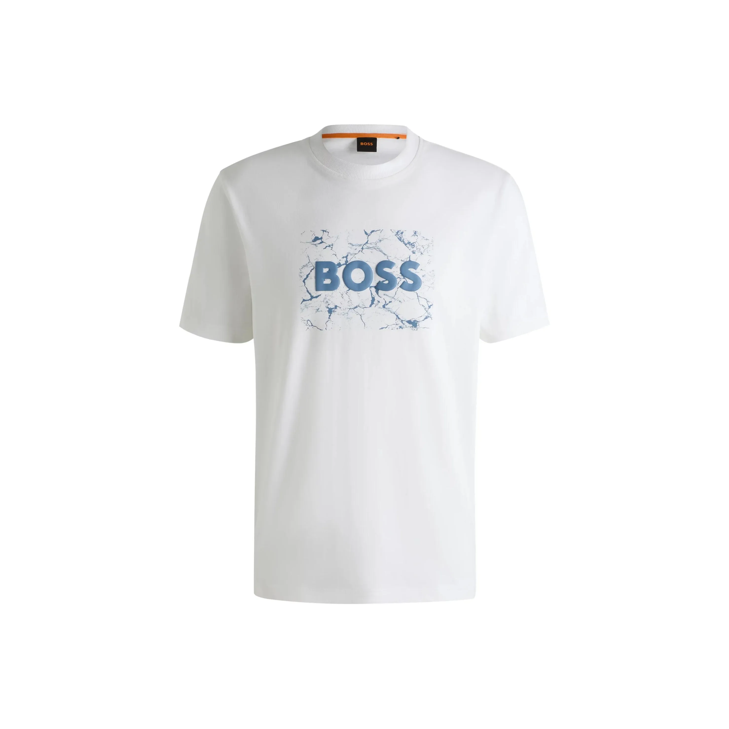 Hugo Boss Белая Мужская T-Рубашка