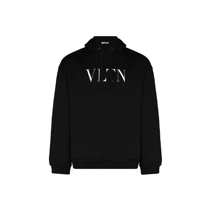 Valentino Vltn Logo Printed Long-Sleeved Hoodie