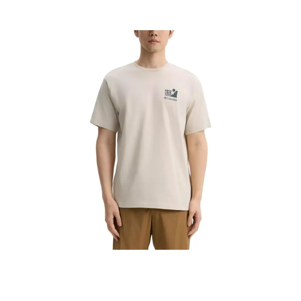 Columbia совместный бренд Explorers Canyon T-рубашка мужская абрикосовая