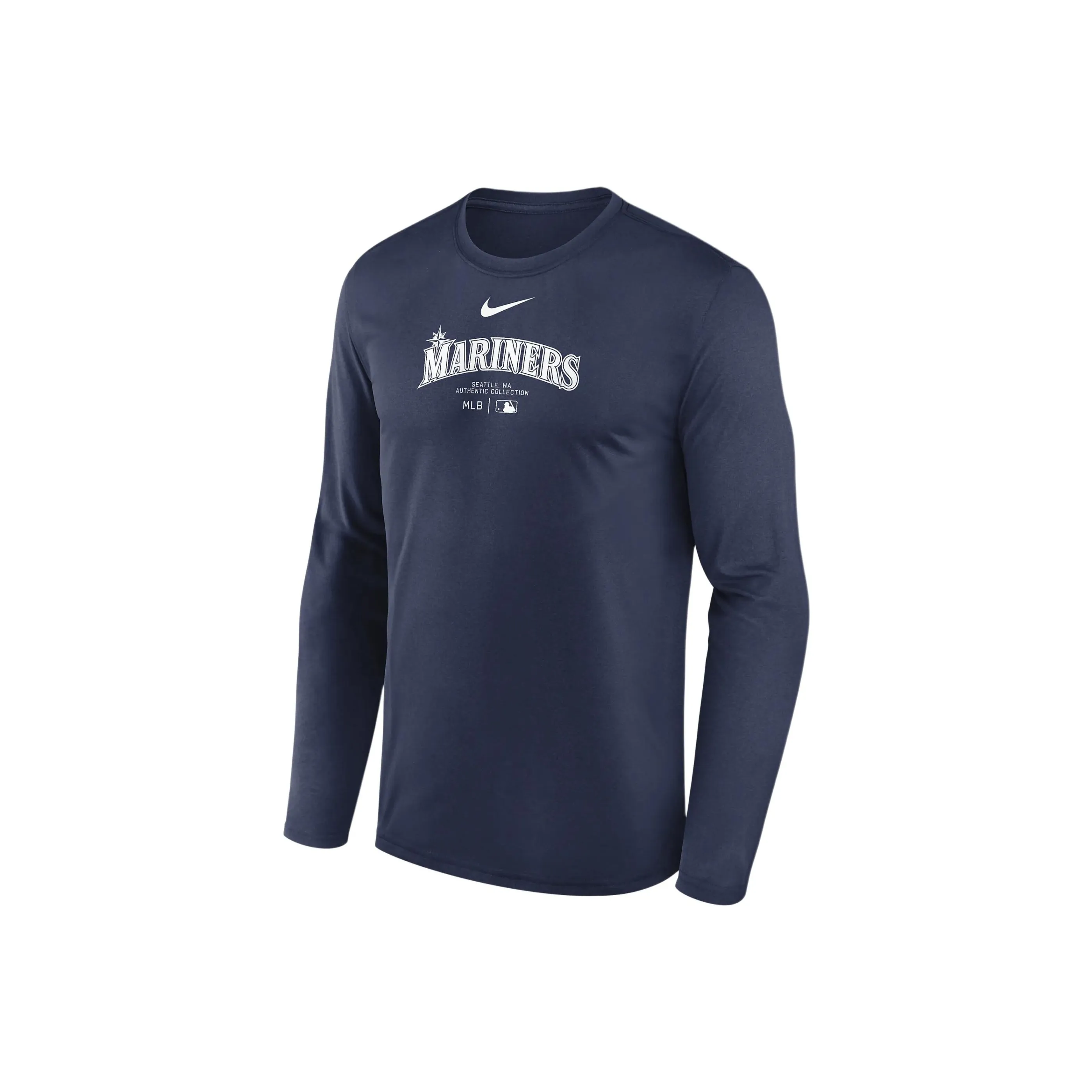 Nike Seattle Mariners Authentic Collection Practice Men's Nike Dri FIT Mlb Long Sleeve T Shirt